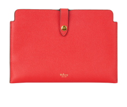 Mulberry Press Stud Tech Pouch, Leather, Red, MIV, DB, 3*